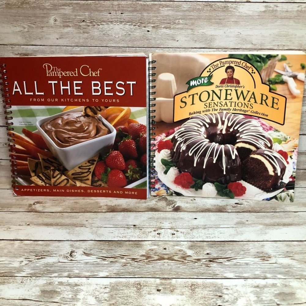 (2) The Pampered Chef Cookbooks